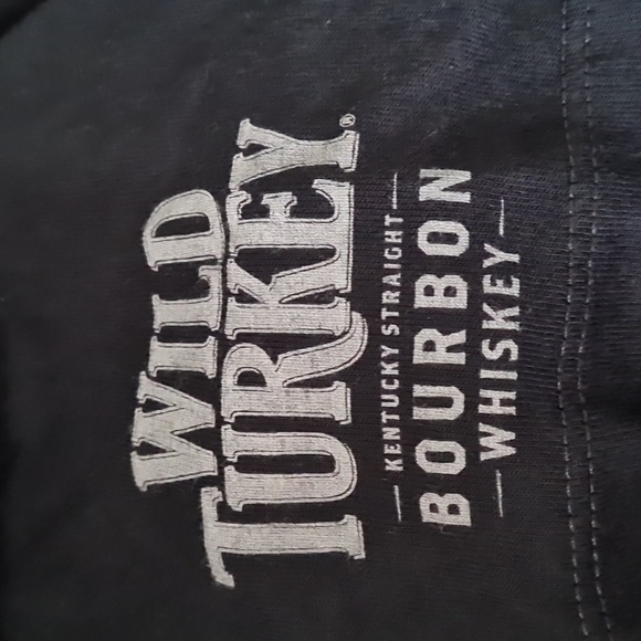 Wild Turkey M T-shirt Dark Gray/Black EUC Unisex Kentucky Whiskey, Authentic - Picture 6 of 6